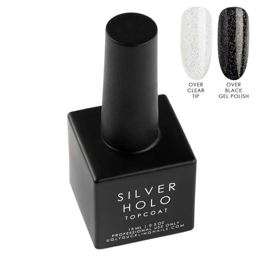 Silver Holo Top Coat 15ml