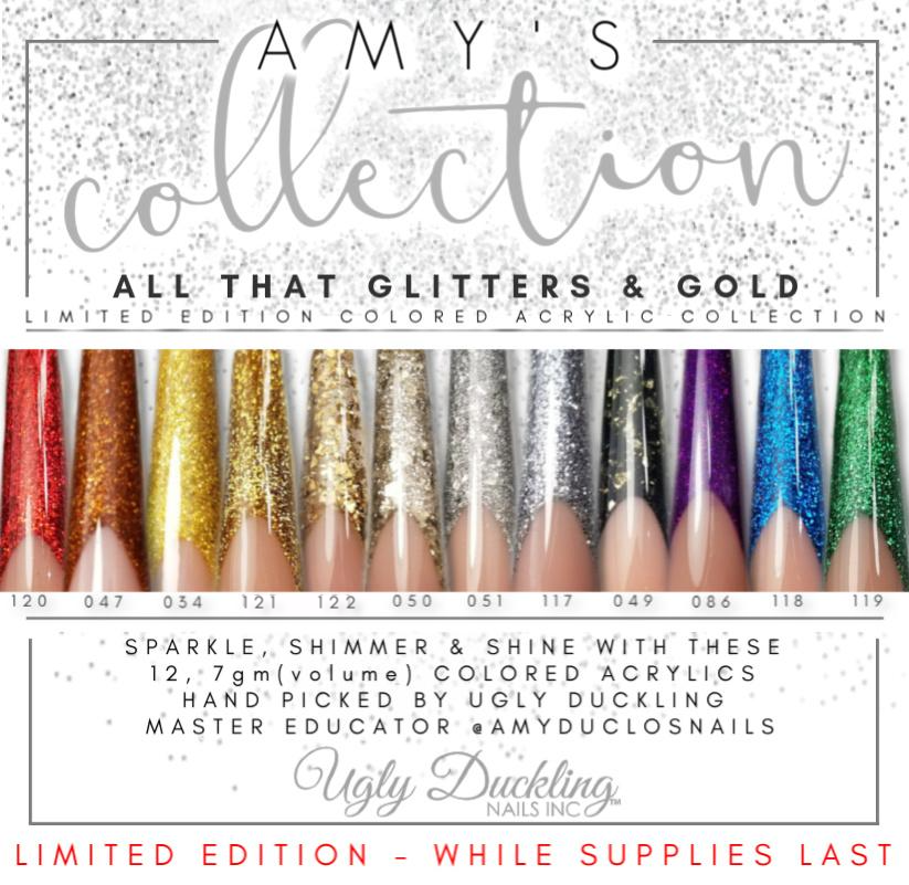 &quot;All That Glitters &amp; Gold&quot; Amy&#39;s Coloured Acrylic Collection
