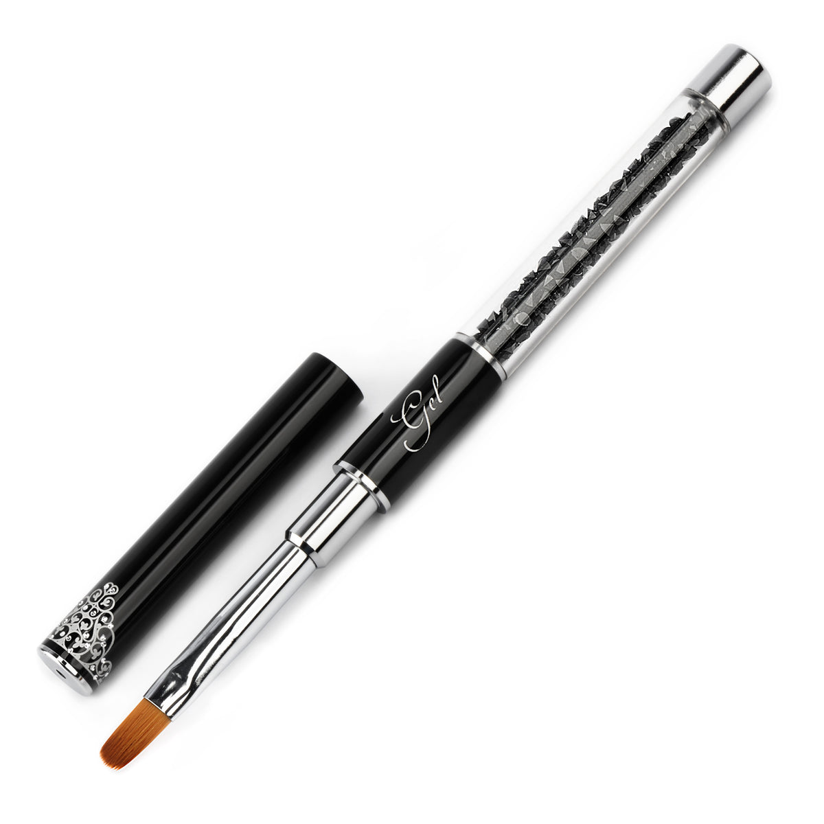 Premium Crystal #6 Oval Gel Brush